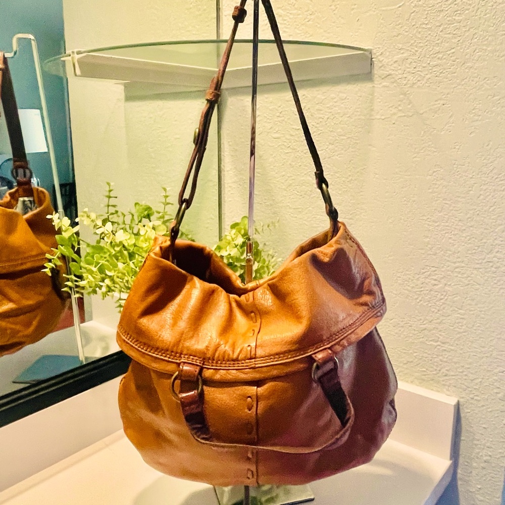 Lucky Brand Convertible Leather Handbag/Tote